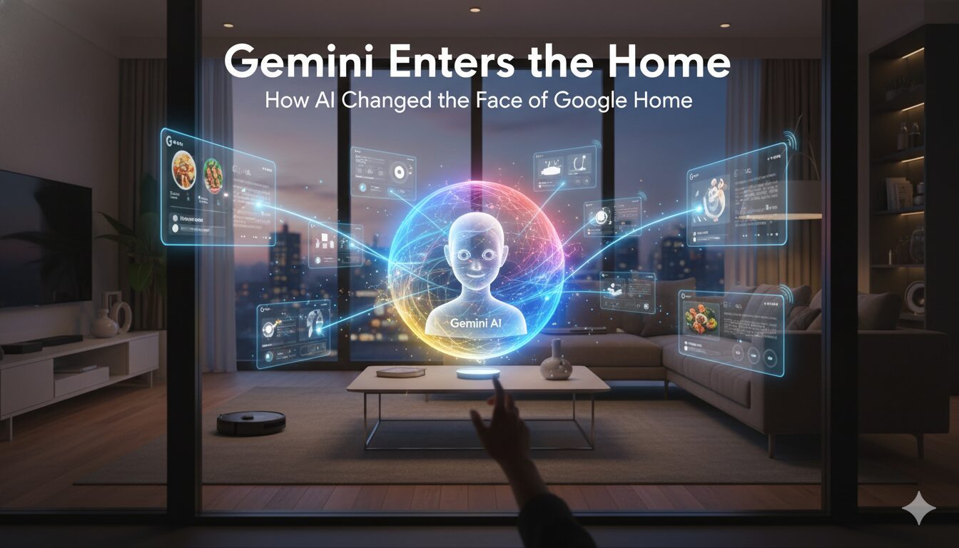 جيميني يدخل المنزل : كيف غيّر الذكاء الصناعي وجه Google Home ؟