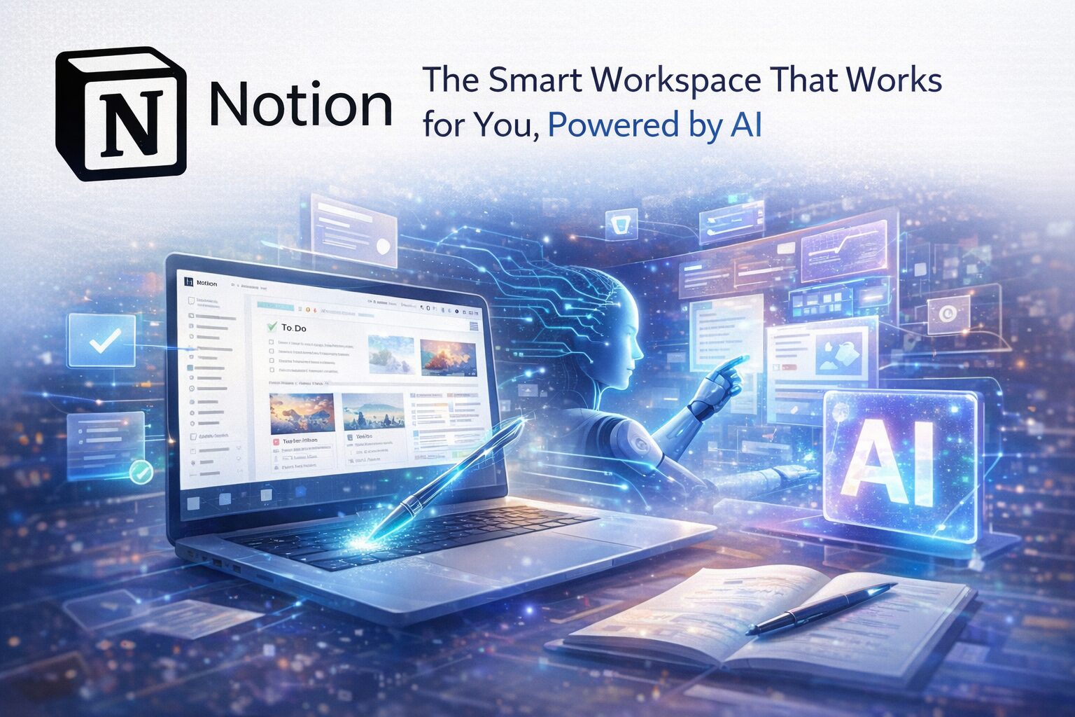 Notion مساحة العمل الذكية التي تعمل لأجلك، مع قوة الذكاء الاصطناعي